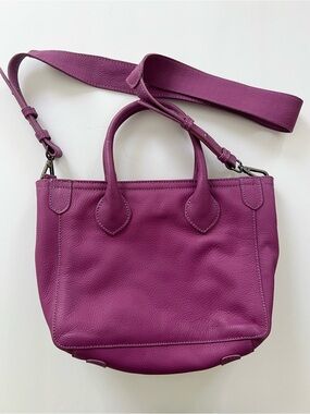 Beck Purple Leather Small Crossbody Bag